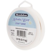 Filo di ottone Artistic Wire 0,51 mm - grezzo con trattamento anti-ossidazione x 62,4 m