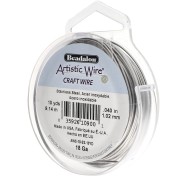 Filo artistico da 1,02 mm - Acciaio inox 304 x9,1 m|raw }}