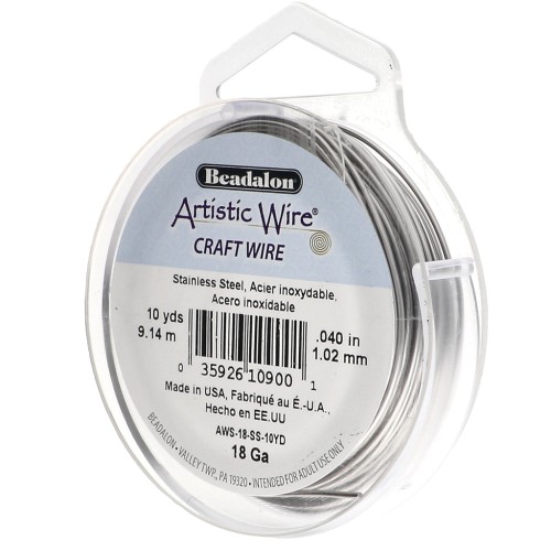 Filo artistico da 1,02 mm - Acciaio inox 304 x9,1 m