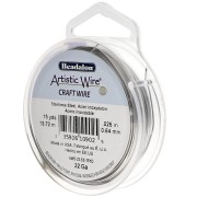 0,64 mm Filo artistico - Acciaio inox 304 x13,7 m|raw }}