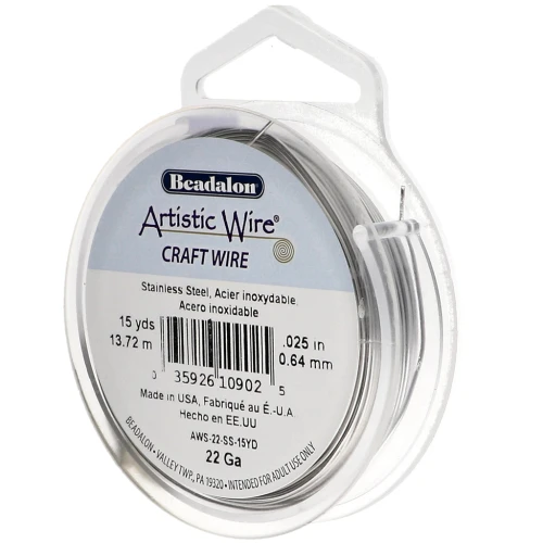 0,64 mm Filo artistico - Acciaio inox 304 x13,7 m