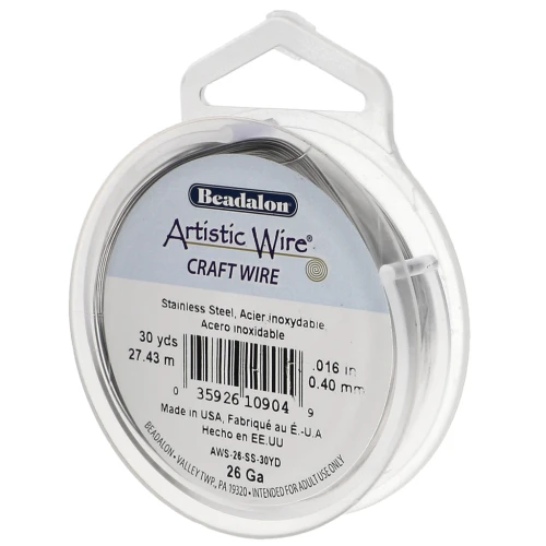 Filo artistico da 0,41 mm - Acciaio inox 304 x27,4 m