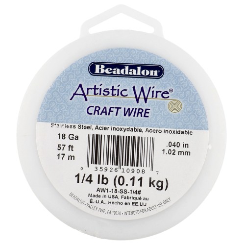 Filo artistico da 1,02 mm - Acciaio inox 304 x17 m