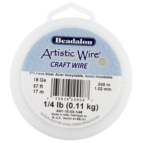Filo artistico da 1,02 mm - Acciaio inox 304 x17 m