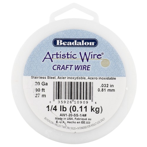 Filo artistico da 0,81 mm - Acciaio inox 304 x27m