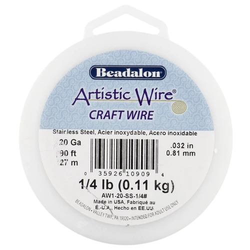 Filo artistico da 0,81 mm - Acciaio inox 304 x27m
