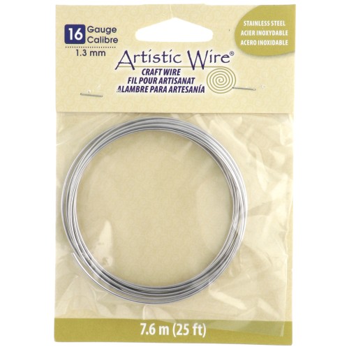 Filo artistico da 1,3 mm - Acciaio inox 304 x3,1 m
