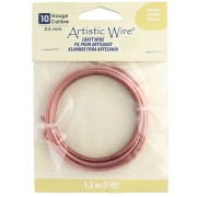 Filo di rame tondo da 2,6 mm Artistic Wire anti-ossidazione - Naturale x 1,5 m