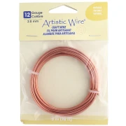 Filo di rame rotondo da 2,1 mm Filo artistico - Naturale x1,5m
