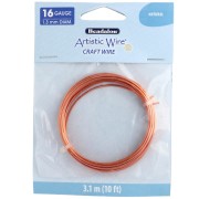 Filo di rame rotondo 1,3 mm Filo artistico - Naturale x3,1m