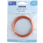 Filo di rame rotondo 1,3 mm Filo artistico - Naturale x3,1m