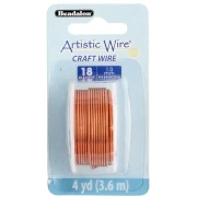 Filo artistico di rame rotondo da 1 mm - Naturale x3,6 m