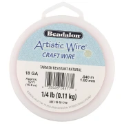 Filo artistico di rame rotondo da 1 mm - Naturale x15,8 m