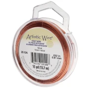 Filo di rame rotondo 0,81 mm Filo artistico - Naturale x13,7 m