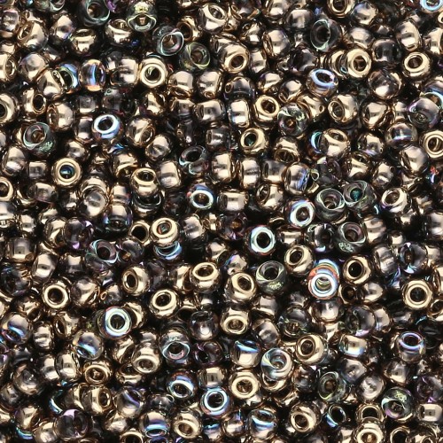 Rocaille Miyuki 11/0 55023 - Cristallo arcobaleno dorato x8g