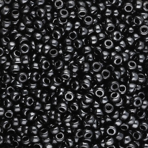 Rocaille Miyuki 11/0 55096 - Ematite nera sottovuoto completa x8g