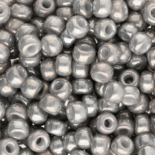 Rocaille Miyuki 6/0 1865 - Grigio fumo opaco lucido x8g