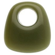Pendente a trapezio in resina opaca 23x21 mm - Khaki x1|raw }}