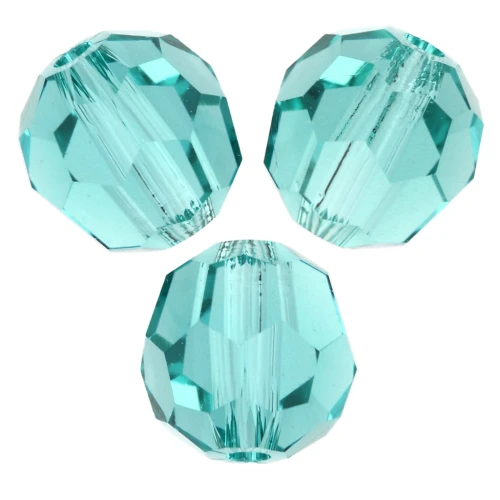 PureCrystal 5000 perline rotonde da 6 mm - Verde Caraibi Reinventato x6