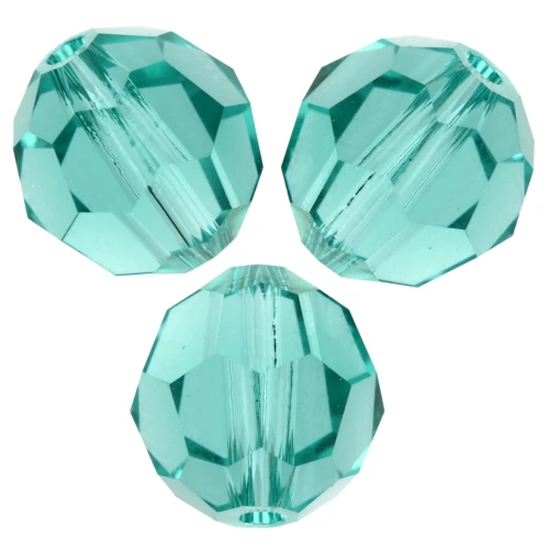 Perla rotonda PureCrystal 5000 8 mm - Verde Caraibi reinventato x1