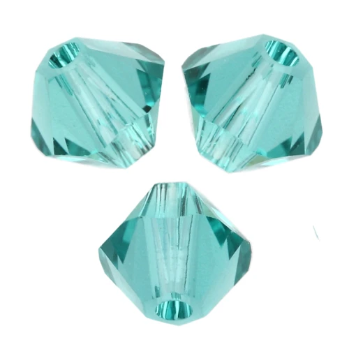 PureCrystal 5328 Trottole di cristallo da 4 mm - Verde Caraibi Reinventato x50