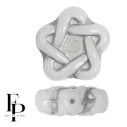 Perle di vetro Elegant Star 12 mm - Grigio x10