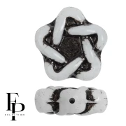 Perle di vetro Elegant Star 12 mm - Jet x10