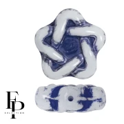 Perline di vetro Star Elegant 12 mm - Royal Bluex10