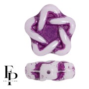 Perline di vetro Elegant Star 12 mm - Viola x10