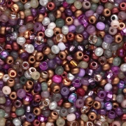 Perla Preciosa 11/0 2 mm - Mix viola - bronzo x 20 g