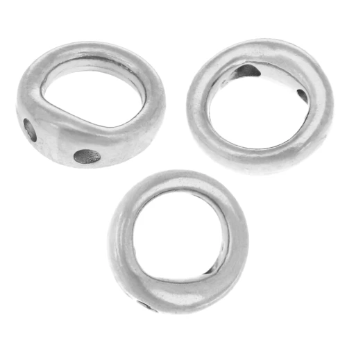 Anelli di protezione lisci da 5 mm per filo da 0,7 mm - acciaio inox 316L x4