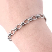 Catena a maglia fantasia da 7,6 mm - acciaio inox 304 x50cm