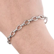 Catena a maglia fantasia da 7 mm - Acciaio inox 304 x50cm