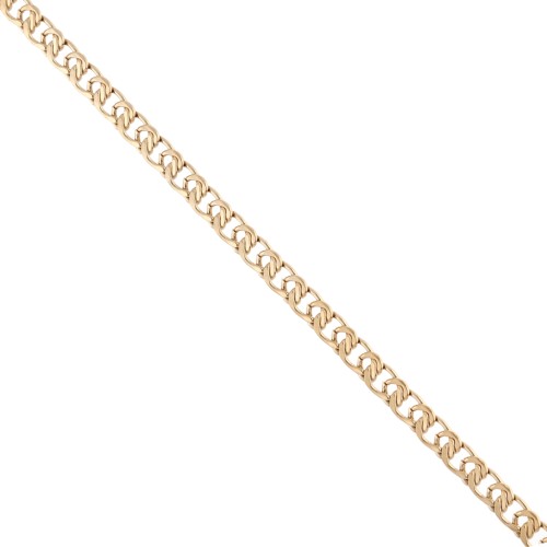 Catena a maglia fantasia da 5,5 mm - Acciaio inossidabile 304 Gold x50cm