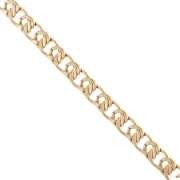 Catena a maglia fantasia da 5,5 mm - Acciaio inossidabile 304 Gold x50cm