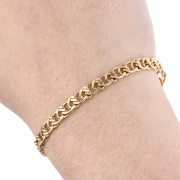 Catena a maglia fantasia da 5,5 mm - Acciaio inossidabile 304 Gold x50cm