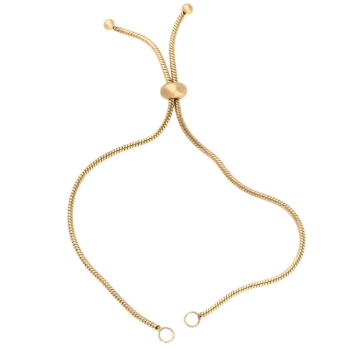 Cinghia regolabile per inserto a rete Serpentine - Acciaio inox 304 Gold x22cm