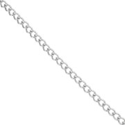 Catena a maglia Rombo a coste da 6 mm - Acciaio inox 316L x1m