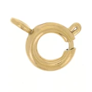 Chiusura a molla da 5 mm con anello chiuso - Acciaio inossidabile 316L Gold x10