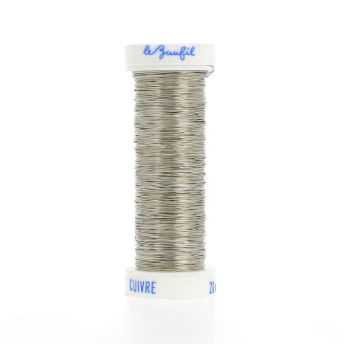 Filo metallico sottile 0,20 mm Lebaufil - Argento x20m