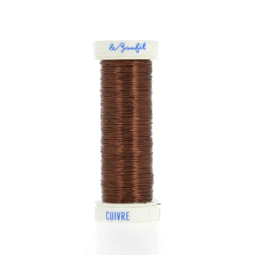 Filo metallico fine 0,20 mm Lebaufil - Marrone x20m
