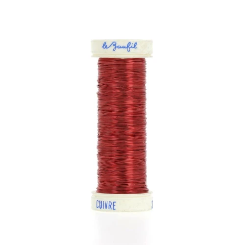 Filo metallico fine 0,20 mm Lebaufil - Rosso x20m