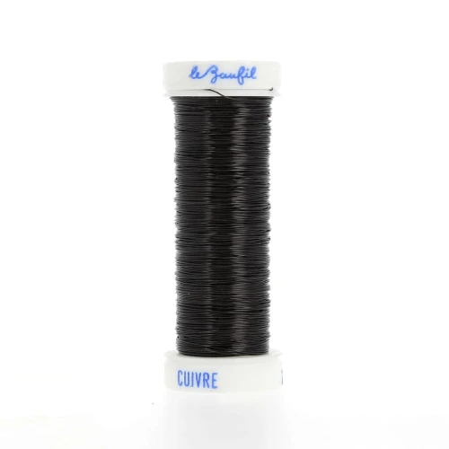 Filo metallico fine 0,20 mm Lebaufil - Nero x20m