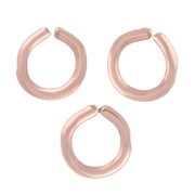 Anelli aperti 2x0,4 mm - Oro rosa (oro laminato) x10|raw }}