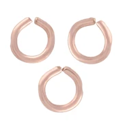 Anelli aperti 2x0,4 mm - Oro rosa (oro laminato) x10