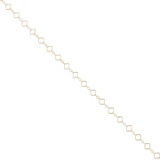 Catena a forma di trifoglio 4,2 mm - Oro (oro laminato) x20cm