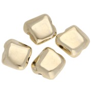 Perla irregolare 11x10 mm - Dorata con oro fino x1