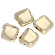 Perla irregolare 11x10 mm - Dorata con oro fino x1