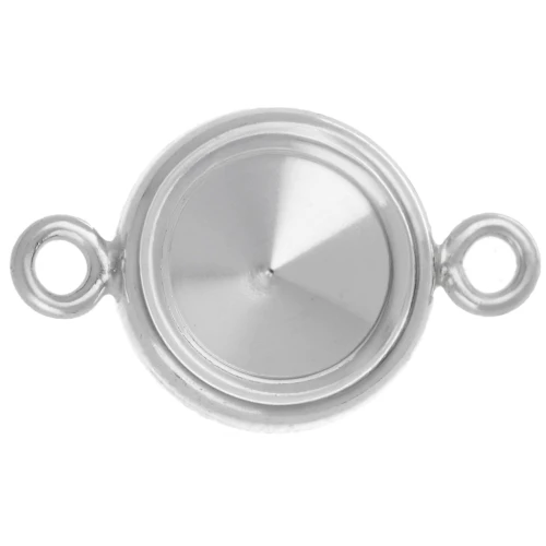 Set di distanziatori per cabochon PureCrystal 1122 8 mm - Argento 925 x1