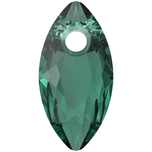 Ciondolo PureCrystal taglio marquise 6437 9x4,5 mm - Smeraldo x1